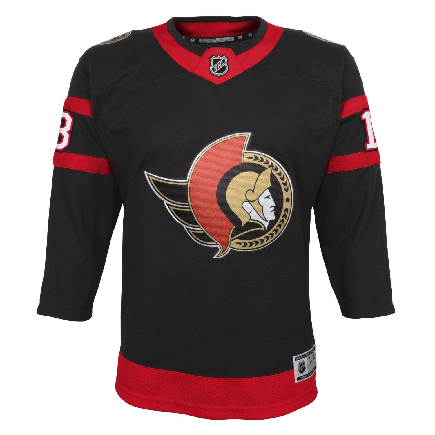 Tim Stützle #18 Ottawa Senators Premier NHL Jersey Black (YOUTH)