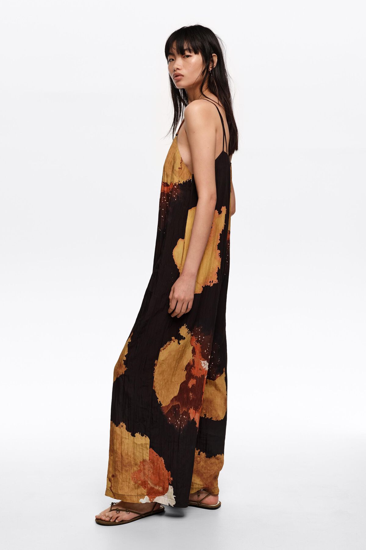 Blot black A-line jumpsuit