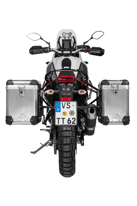 Touratech ZEGA Pro 38/45 suitcase - Black support included - AluminumRef: Trt01947A / 01-632-5785-0