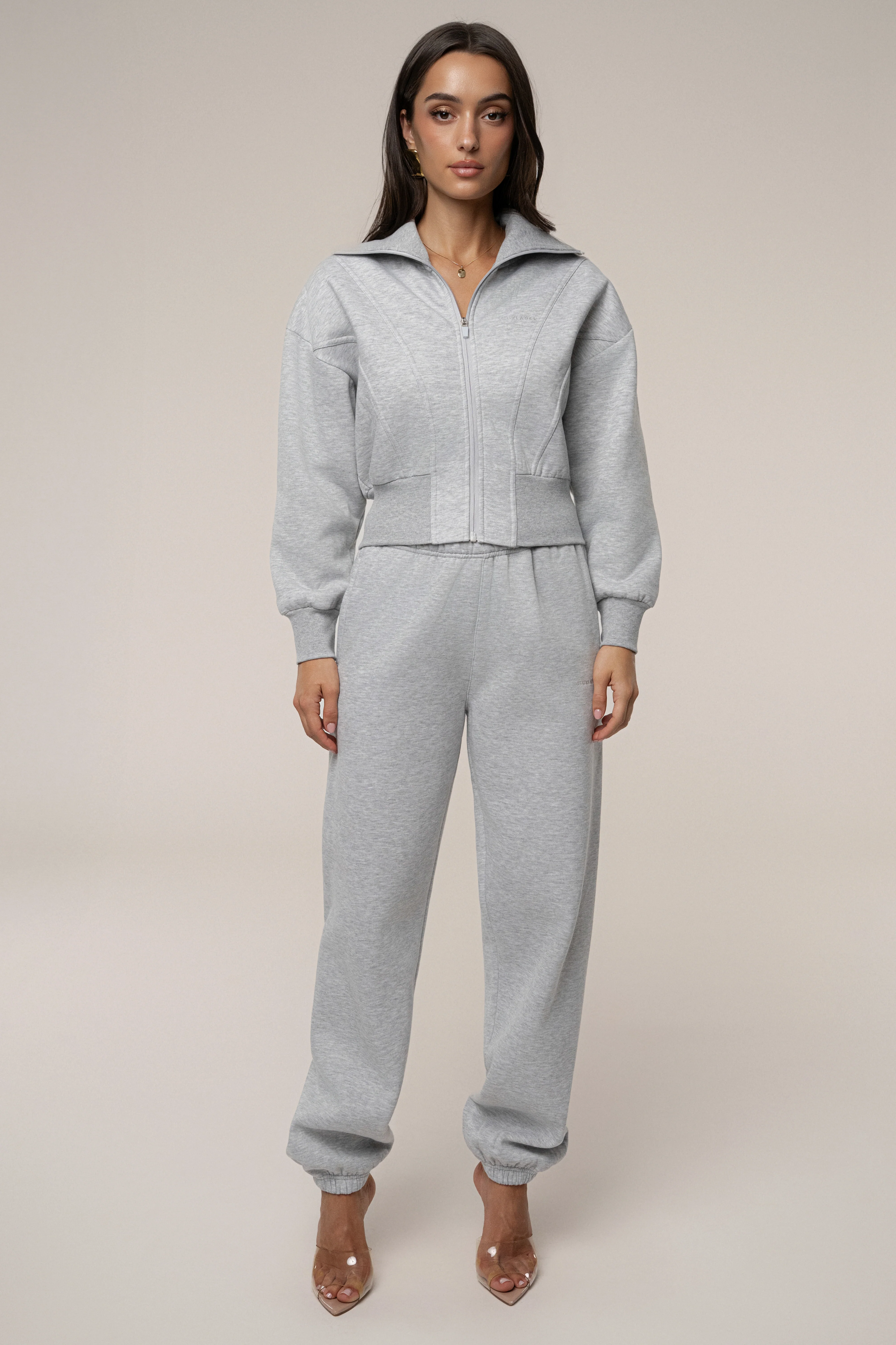 Heather Grey JLUXLABEL Logo Sweatpants