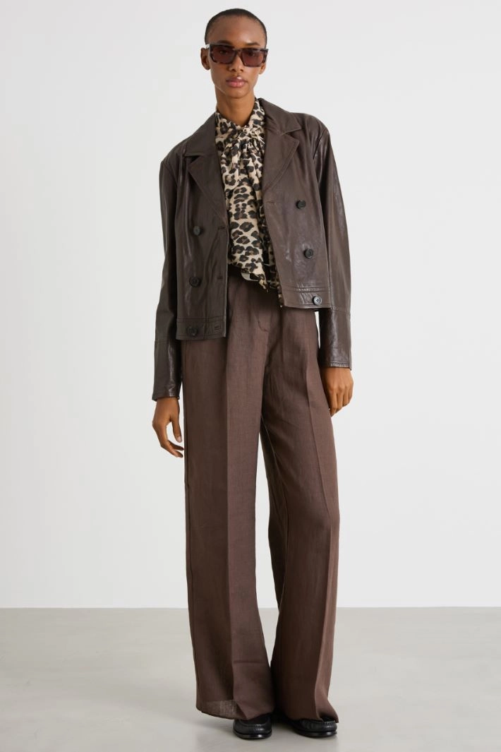 Tie-neck blouse - ANIMAL