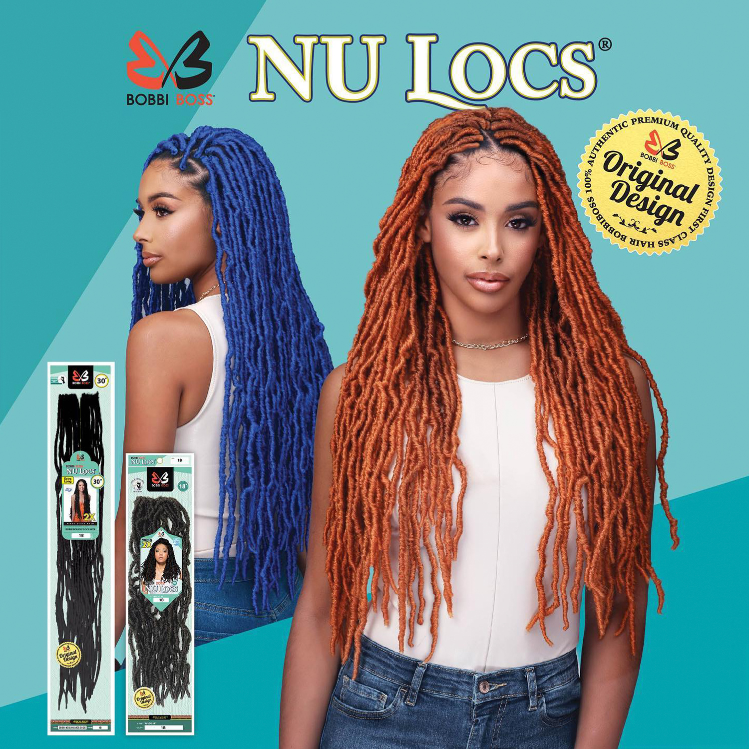 Bobbi Boss Synthetic Hair Crochet Braids African Roots Braid Collection Nu Locs 18