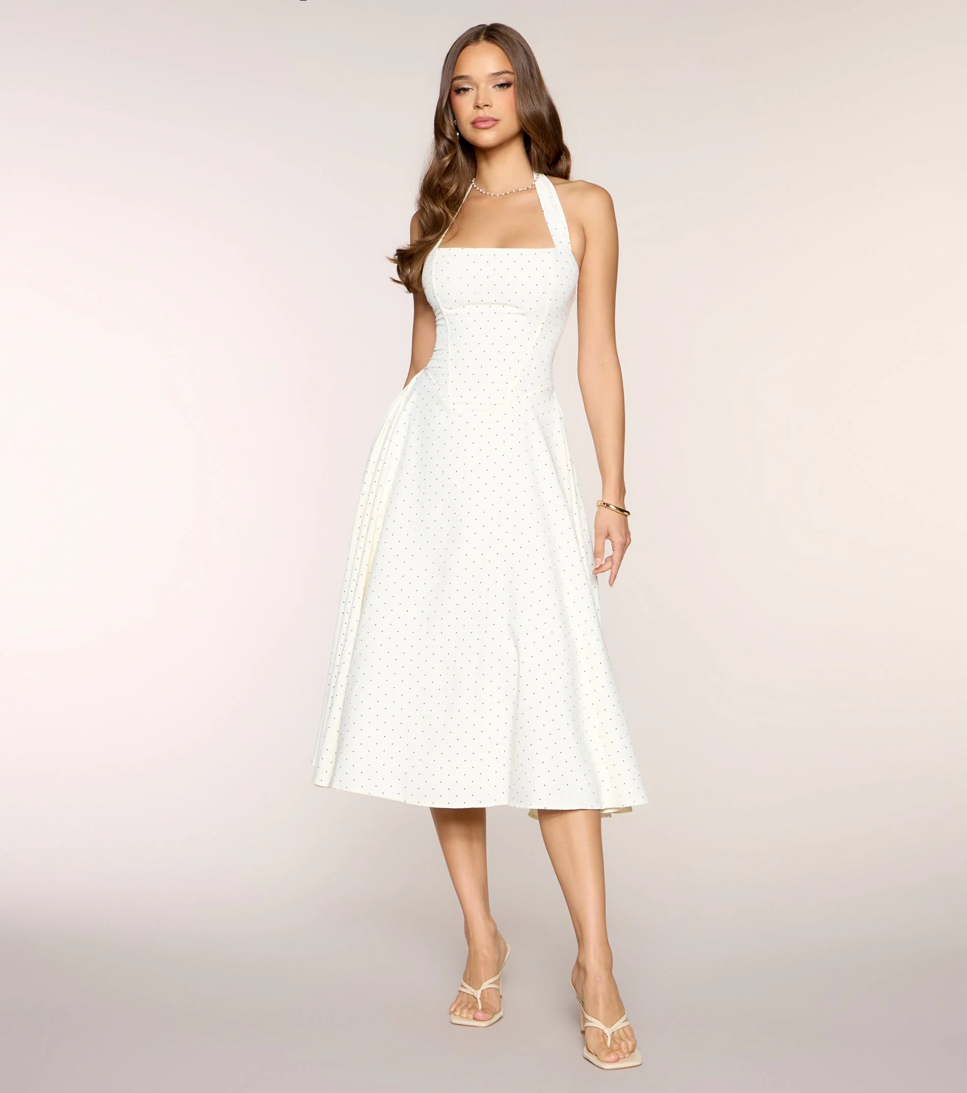 Picture Perfect Polka Dot Midi Dress