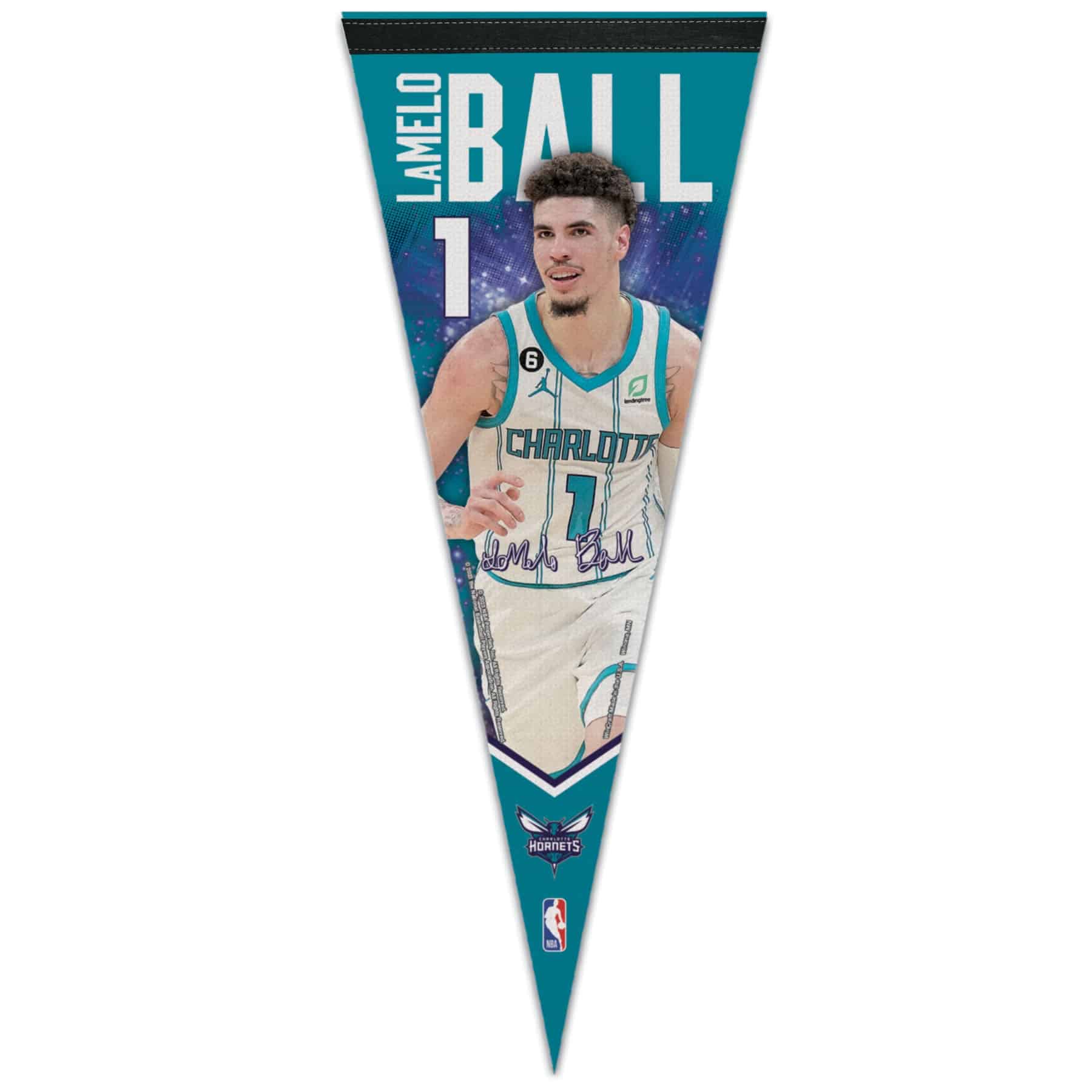 LaMelo Ball Charlotte Hornets WinCraft Premium NBA Pennant