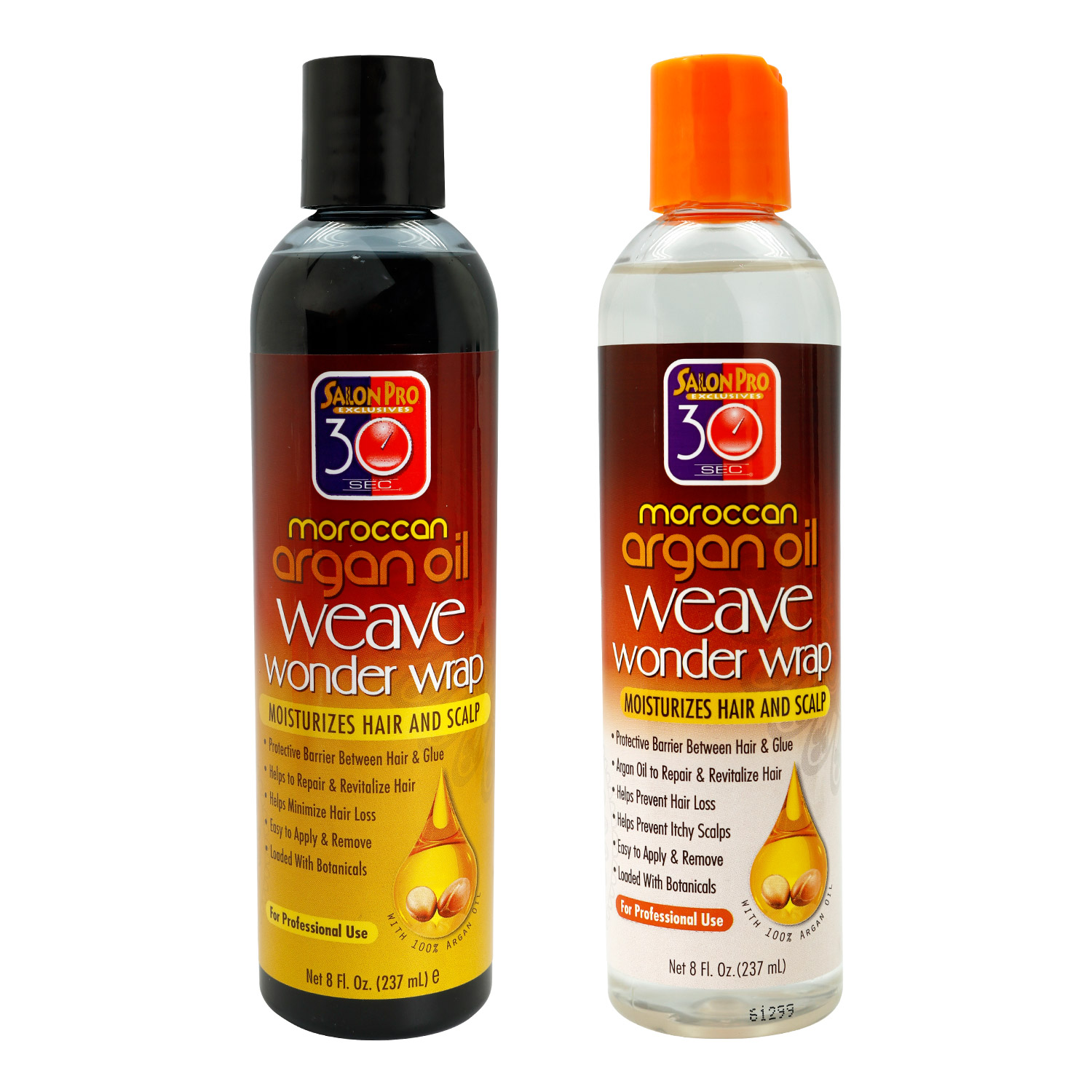 Salon Pro 30 Sec Moroccan Argan Oil Weave Wonder Wrap 8oz/ 237ml