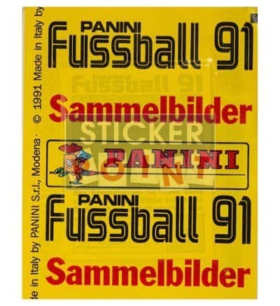 Panini Fussball 91 Packet - original With 6 Stickers