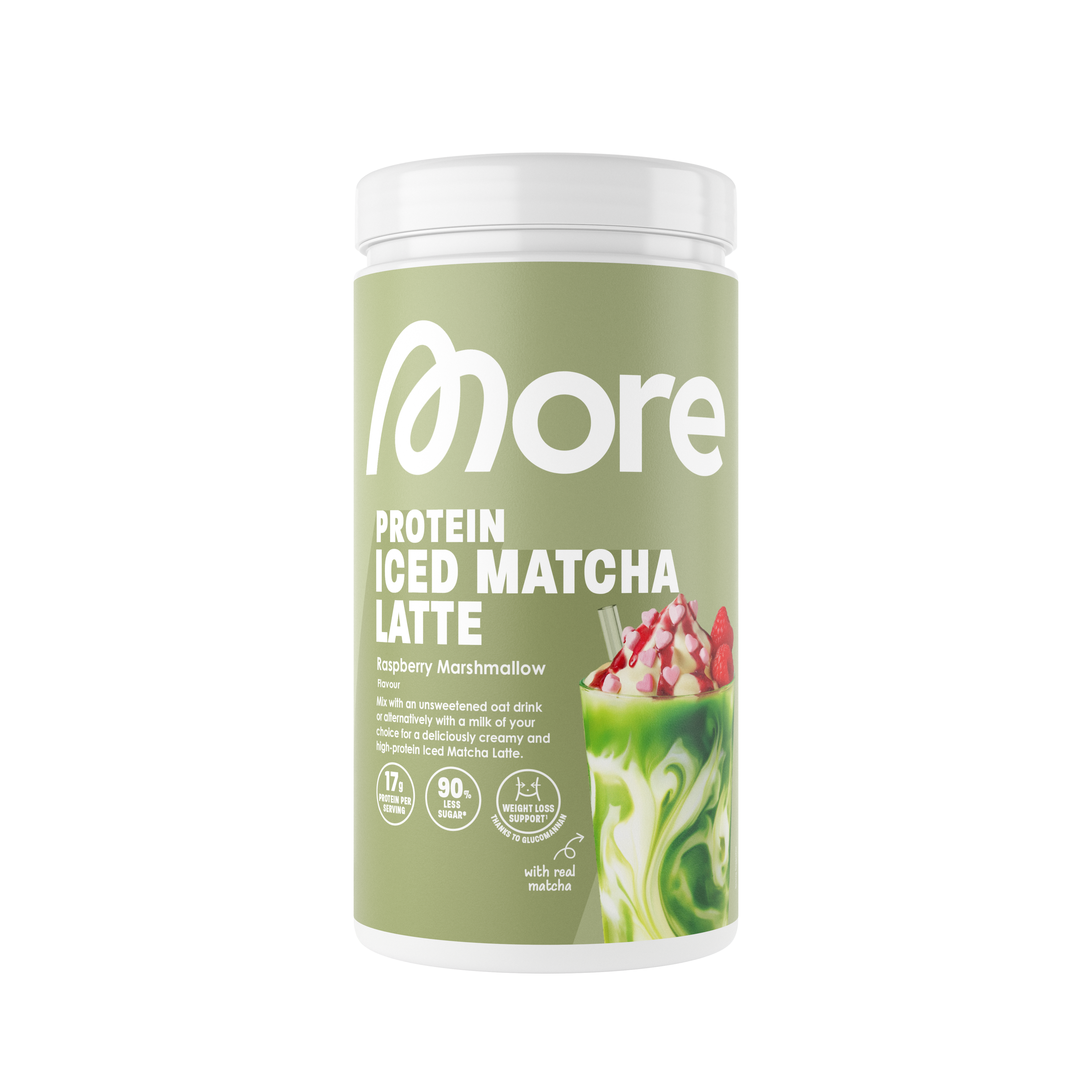 More Protein Iced Matcha Latte