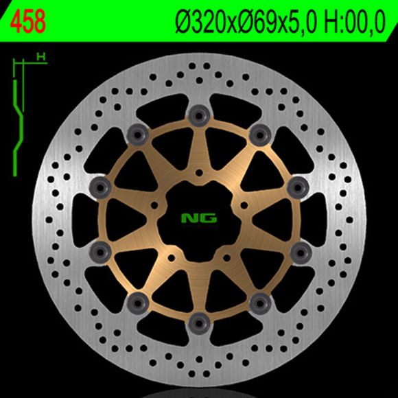 Round NG floating brake discRef: NGD00153A / 1024113