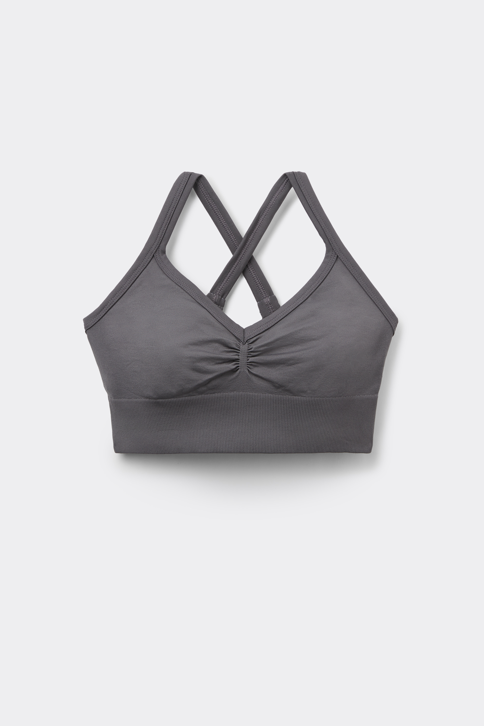 Sporty Scrunch Crop Top