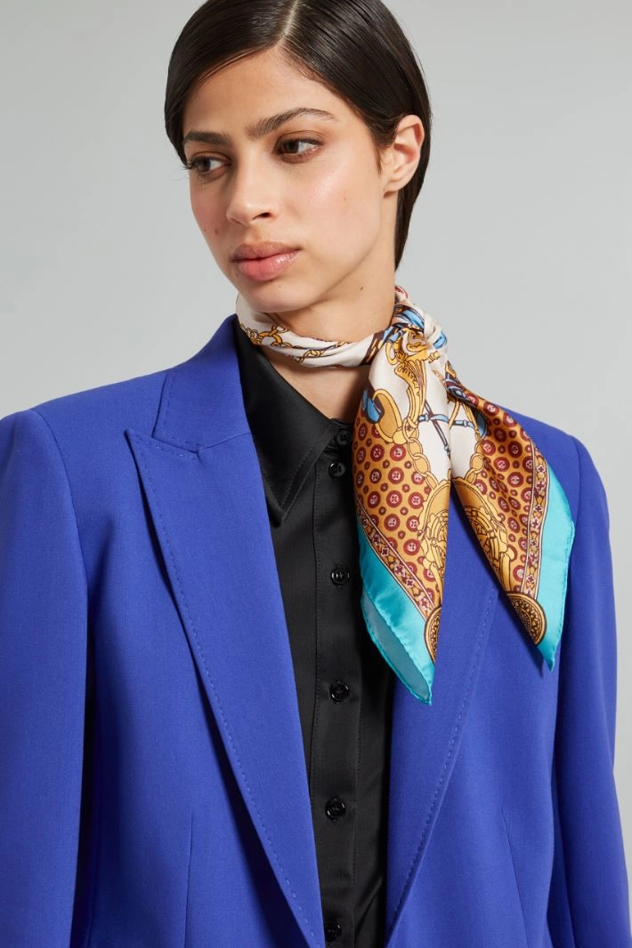 Twill foulard - LIGHT BLUE GREY