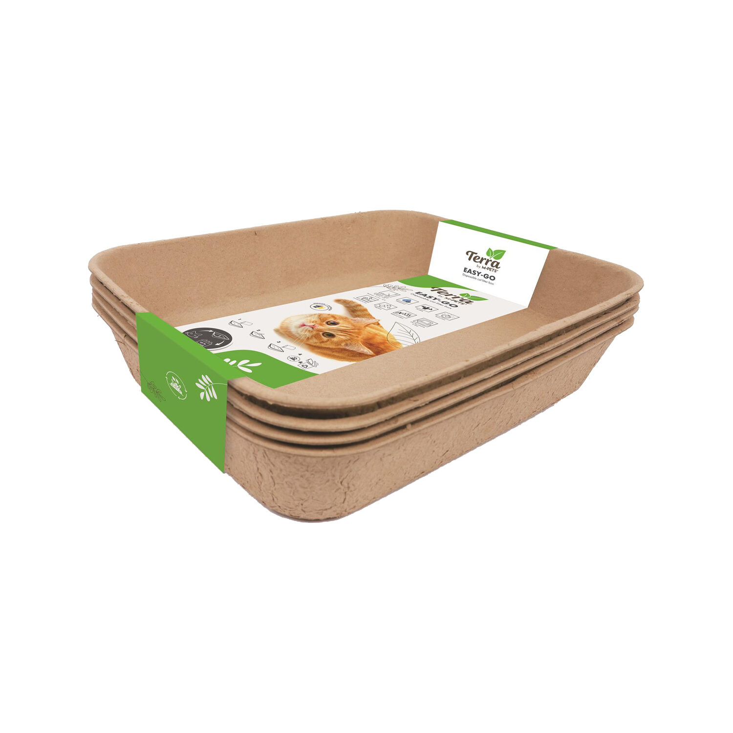 M-Pets Easy-Go Eco Disposable Cat Toilet