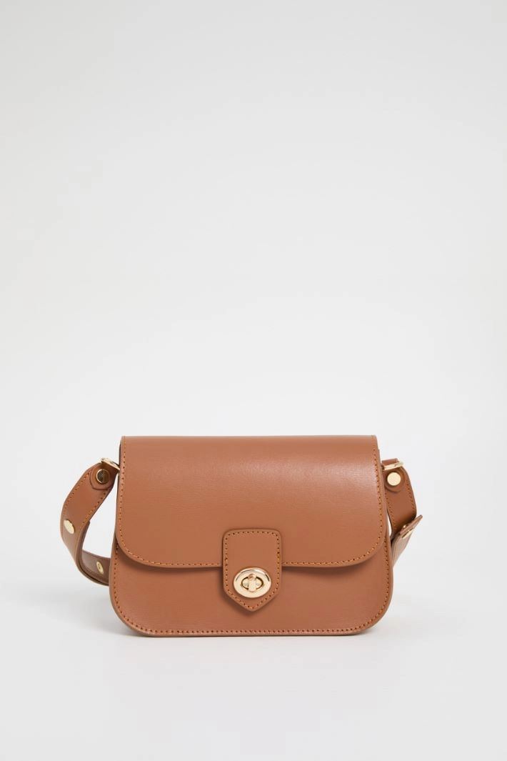 Bag with adjustable handle - LEATHER