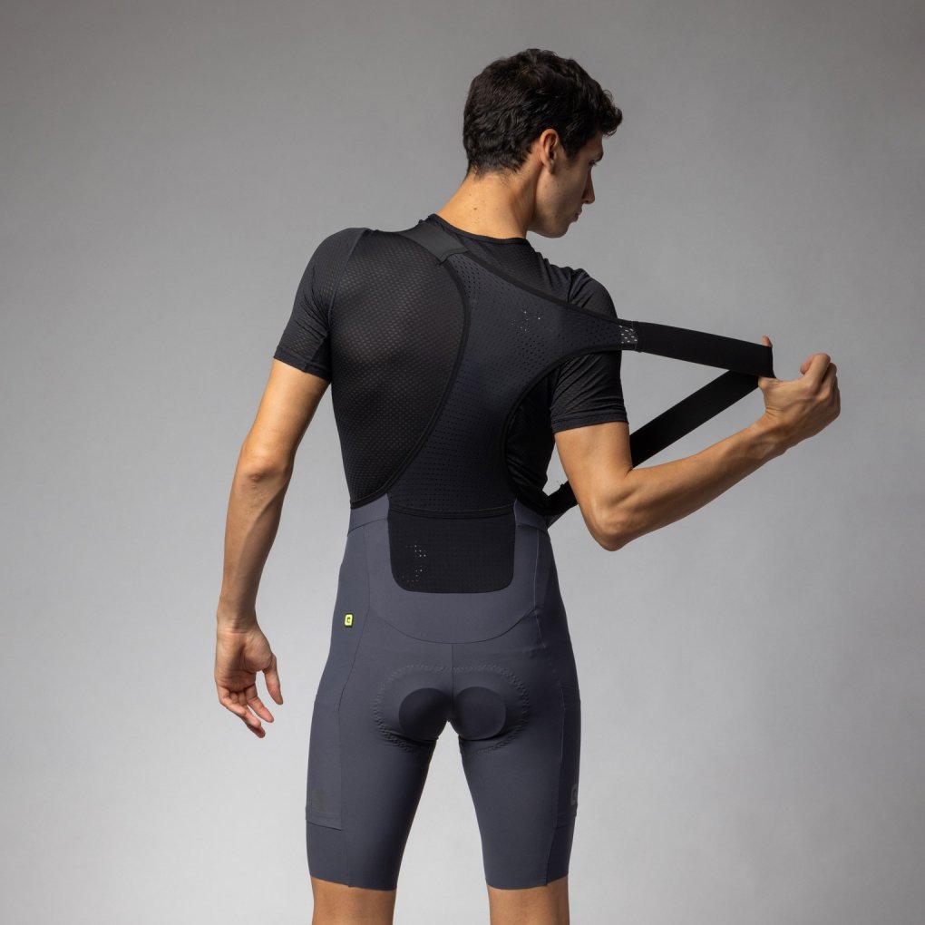 Alé OFF ROAD GRAVEL Pro Bib Shorts Men - titanium