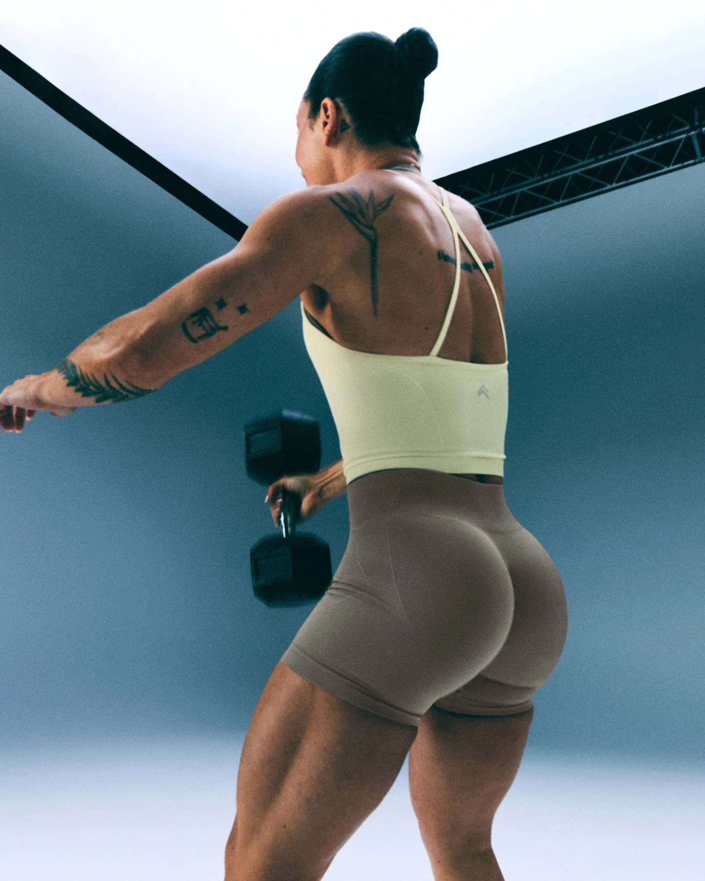 EnhanceLift™ Seamless Shorts with Grey Logo | Warm Minky