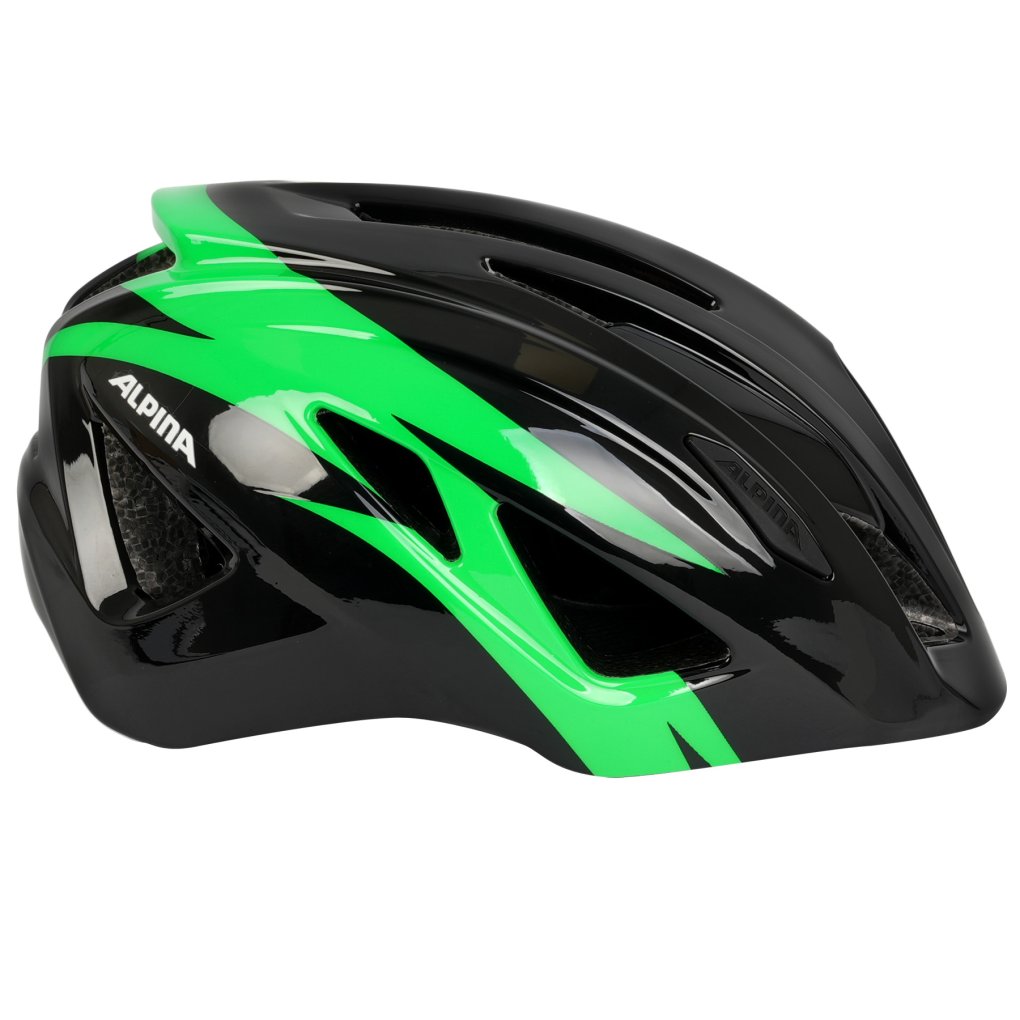 Alpina Pico Kids Bike Helmet - black-green gloss