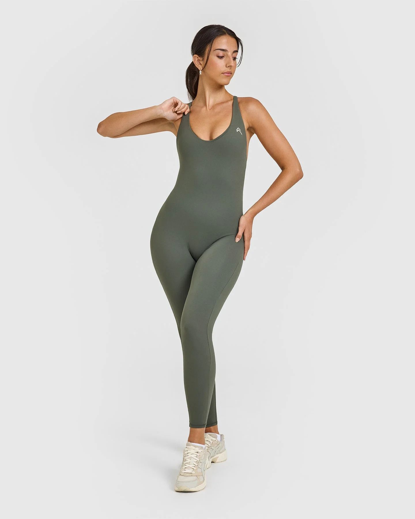 UnifiedMove™ Scoop Back All In One Long | Dark Khaki