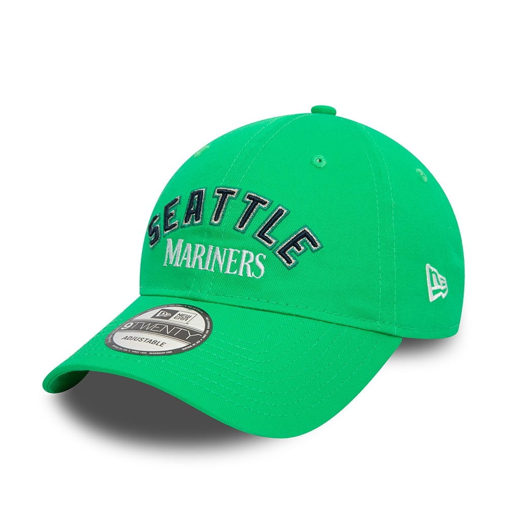 Seattle Mariners Wordmark New Era 9TWENTY Adjustable MLB Cap Green