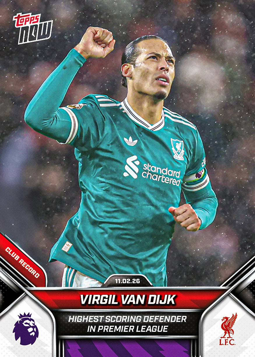 Virgil van Dijk - 2025-26 Premier League Topps NOW® - Card 138 - PR: 972