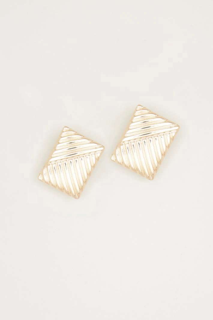 Diamond-shaped earrings - GOLD