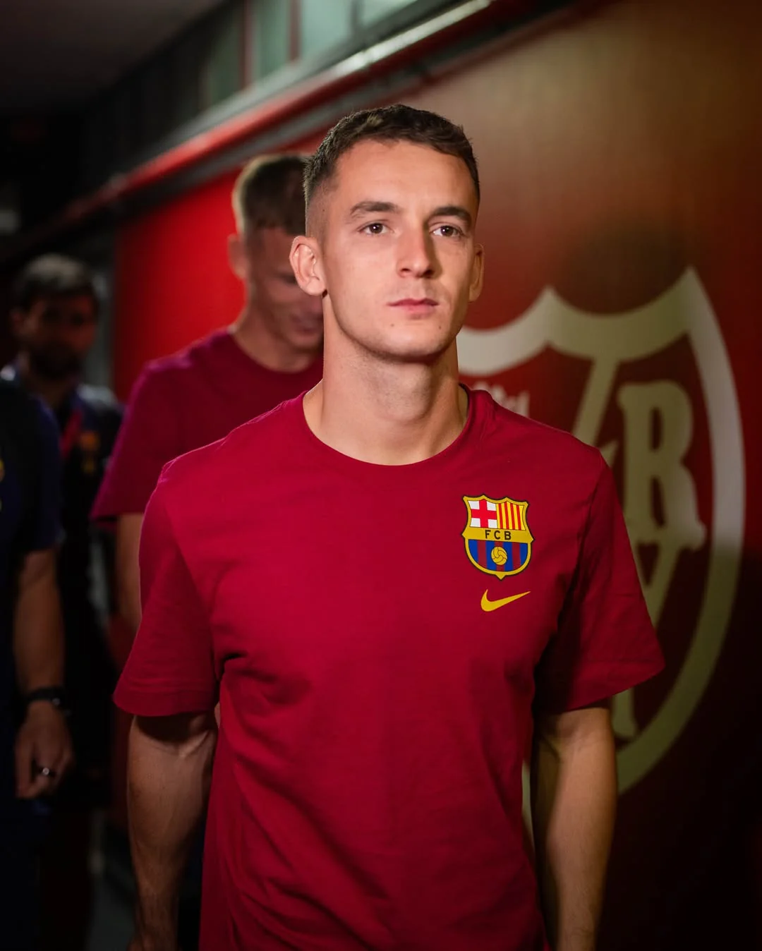 Tee Nike Barça shield red