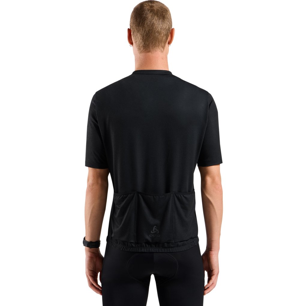 Odlo Essentials Full-Zip Cycling Jersey Men - black