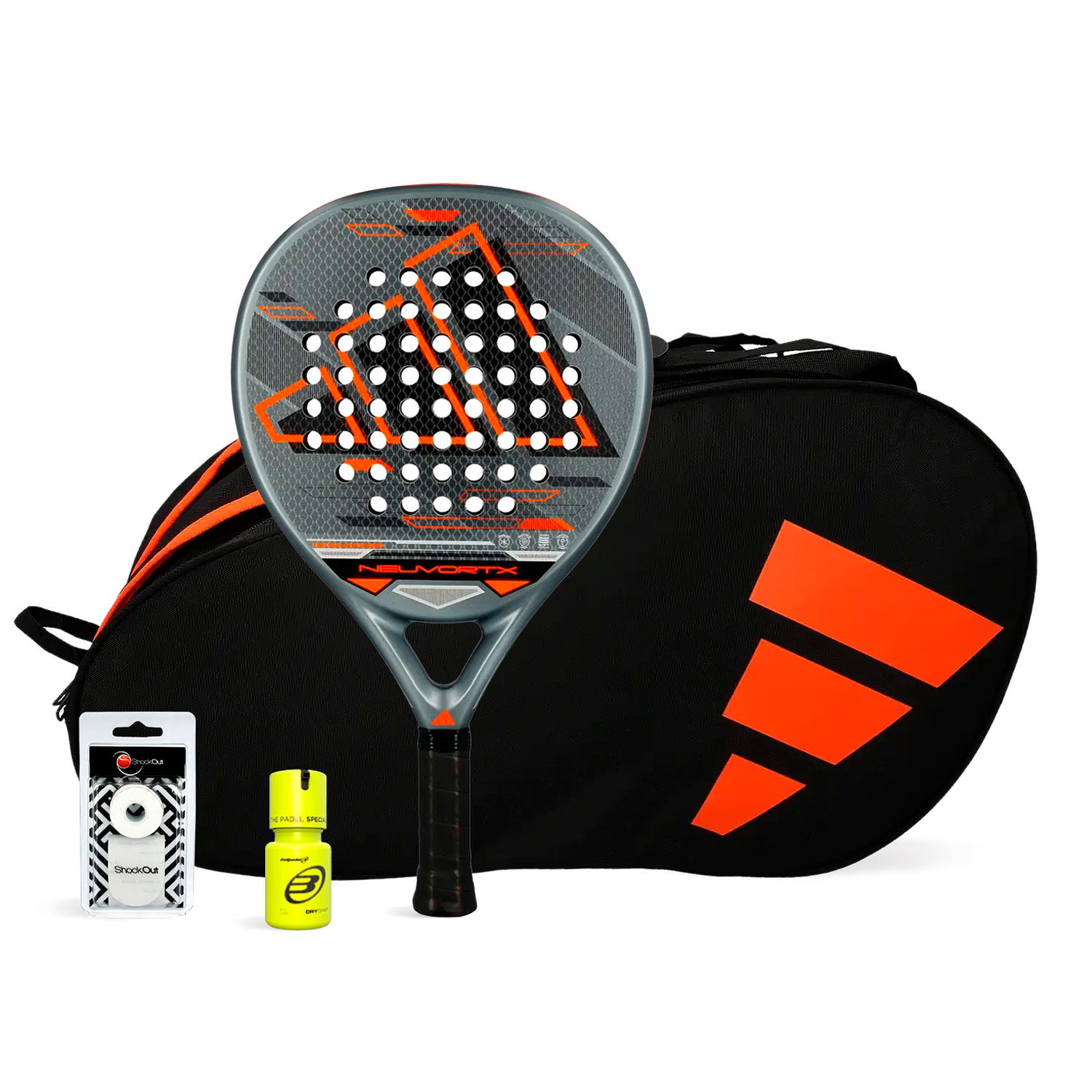 PACK ADIDAS NEUVORTX ORANGE PADELBAG CONTROL DRY GRIP