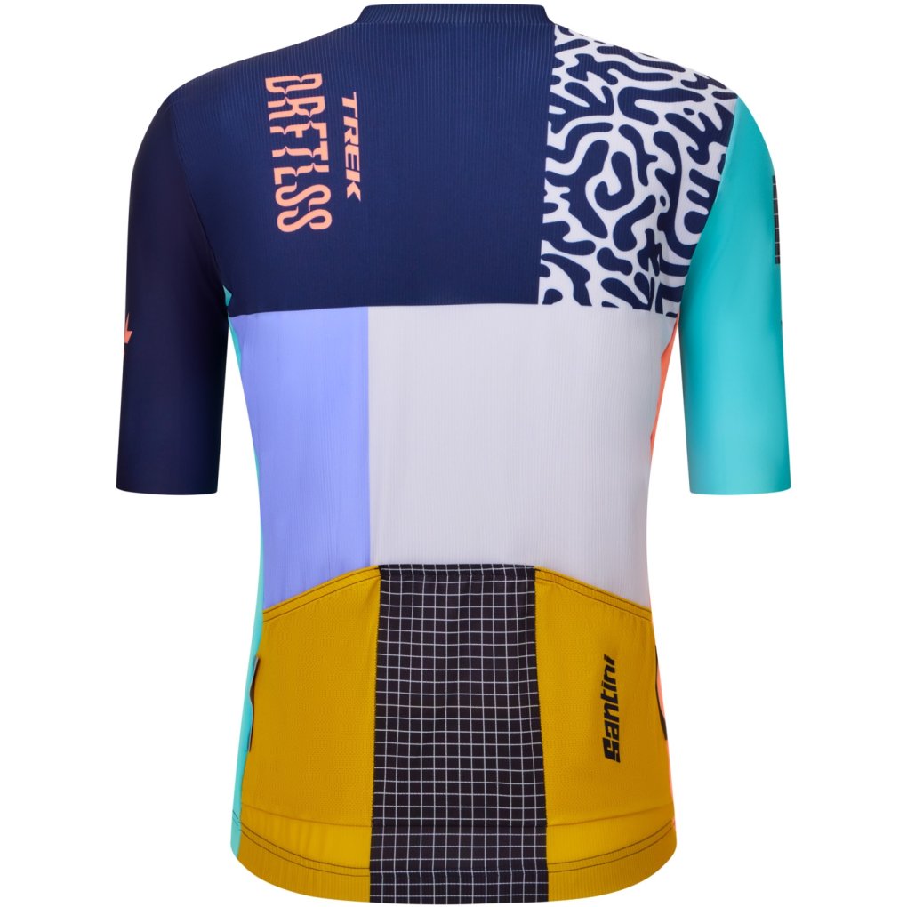 Santini Trek Driftless Short Sleeve Cycling Jersey Men RE97175C26DRI - print