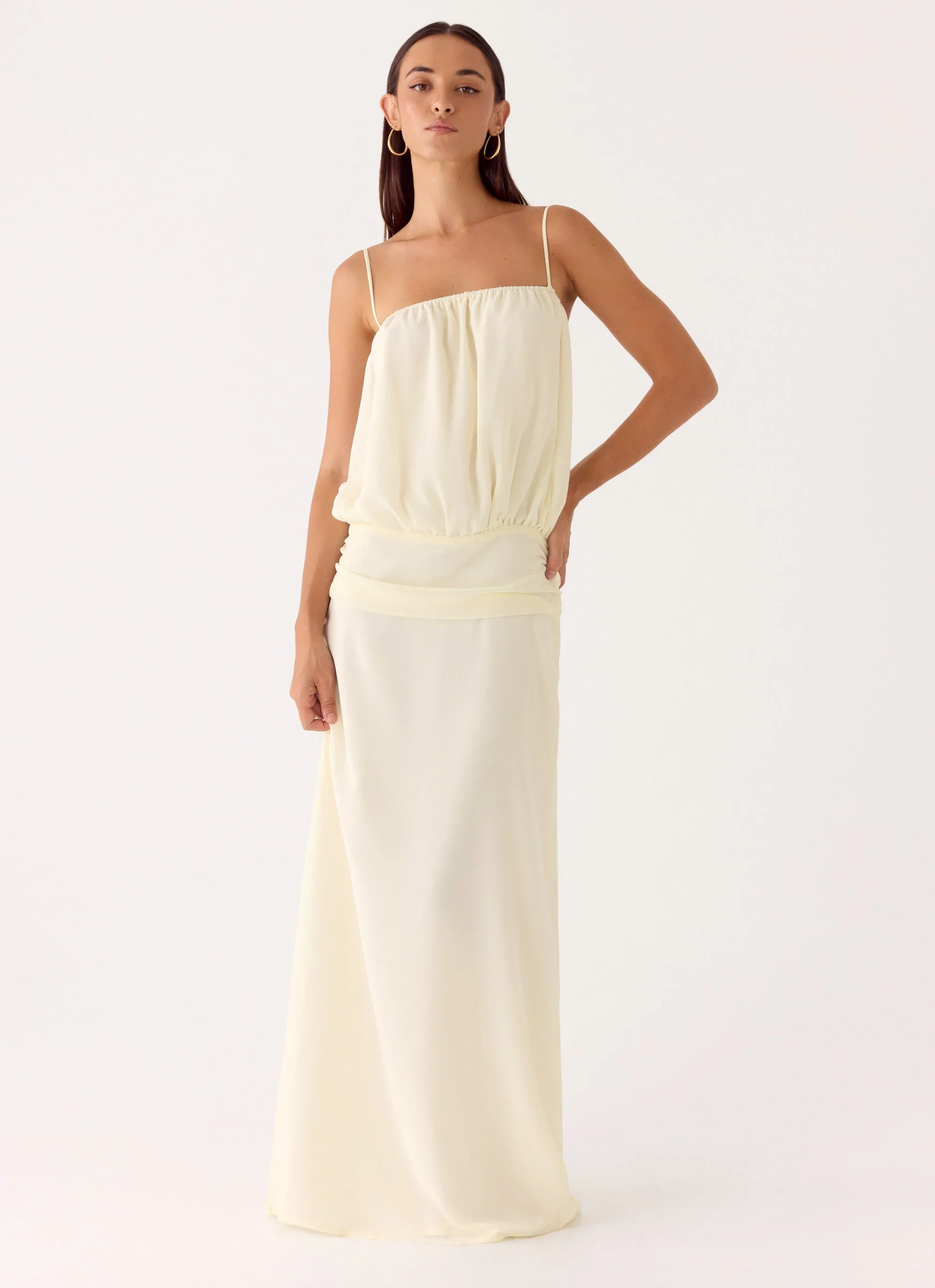 Citrus Kiss Maxi Dress - Baby Yellow