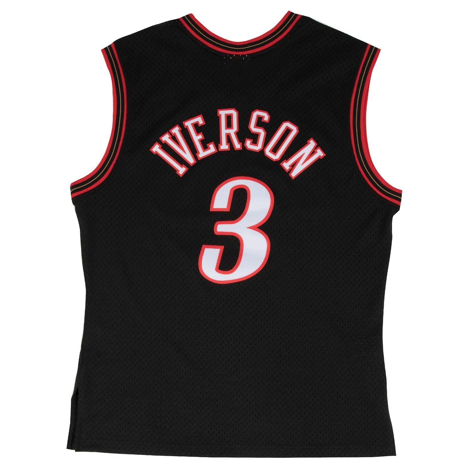Allen Iverson #3 Philadelphia 76ers 2000-01 Swingman NBA Jersey Black