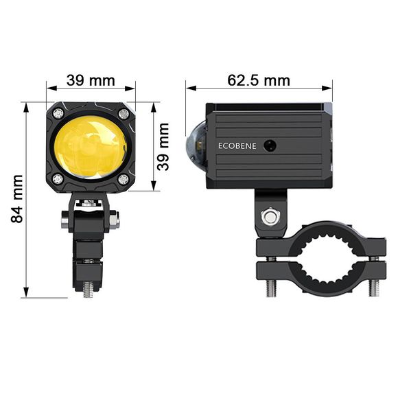 Sifam Additional Lights 2x30w long range with universal wireless control - BlackRef: SF0034 / PLA8001