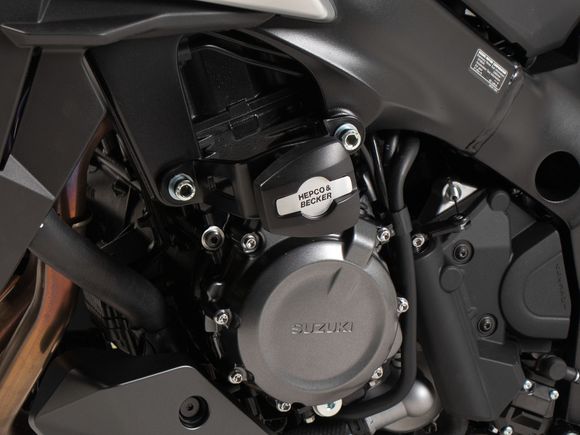 Hepco & Becker engine guard protection pad - blackSUZUKI 1000 GSX-S 1000 GX - 2024 - 2025Ref: Hbe03181A / 5073552 00 01