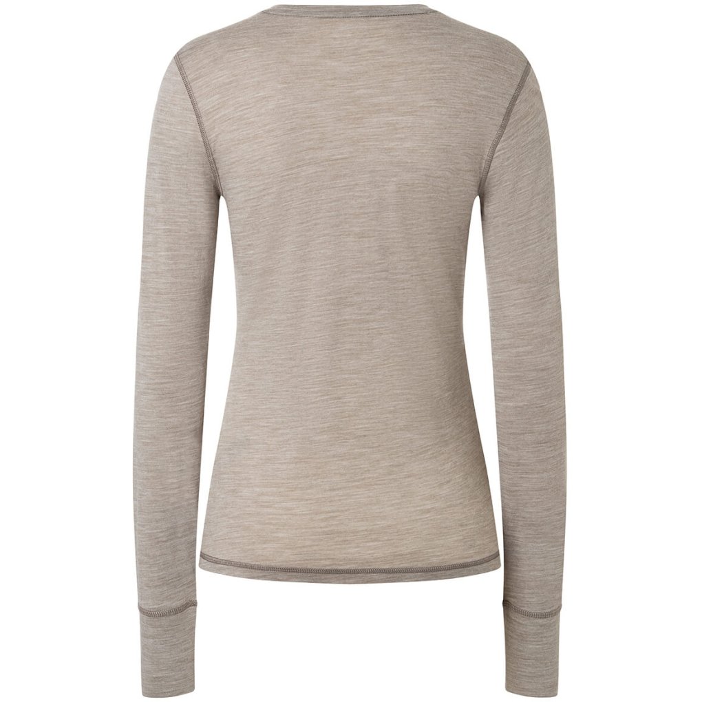 SUPER.NATURAL Sierra140 Longsleeve Women - Vintage Khaki Melange