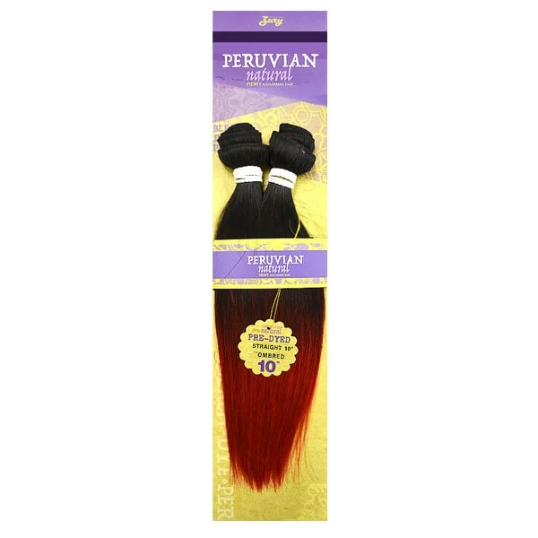 Zury Sis Peruvian Natural 100% Remy Human Hair Weave - STRAIGHT 12-20