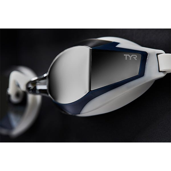 TYR Stealth-X Performance Swim Goggles - smoke/navy/navy