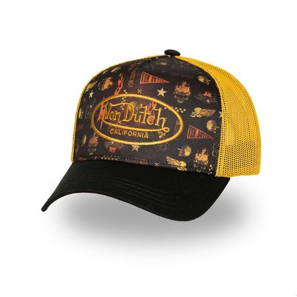 Casquette Von Dutch SUBLIMATION - Noir / JauneRef : VDH0371 / VD/1/CT/SUBL/07-TU