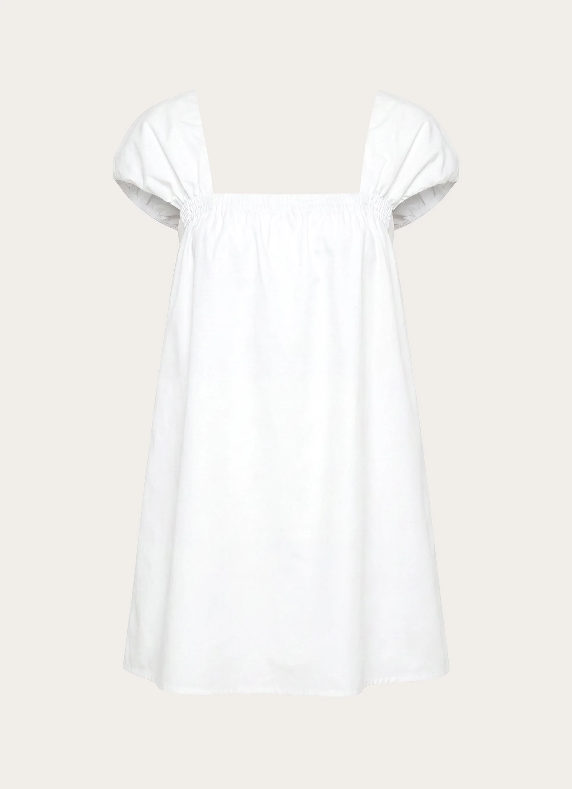 Sugar Blush Cotton Mini Dress - White
