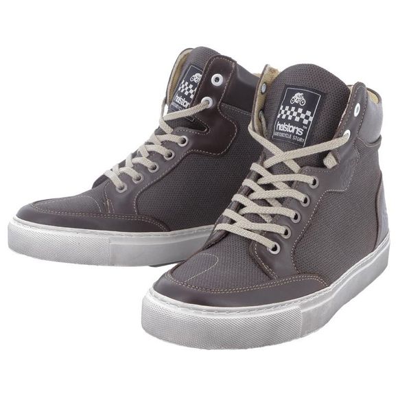 Kobe Helstons Moto Sneakers - Brown / BrownRef: hs0862-c9157