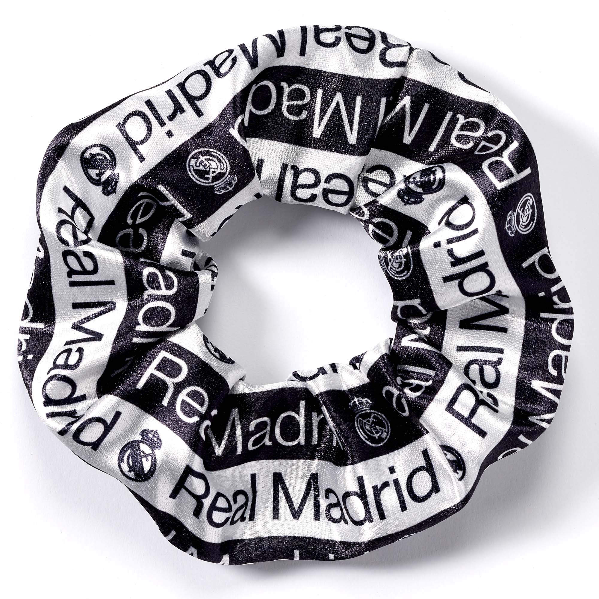 White/Black Hair Scrunchie
