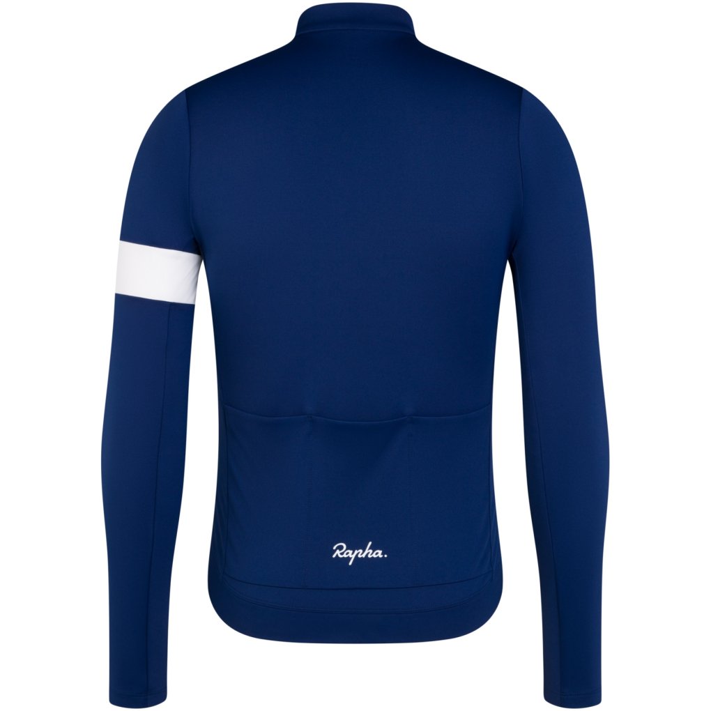 Rapha Core Thermal Long Sleeve Jersey Men - navy/white
