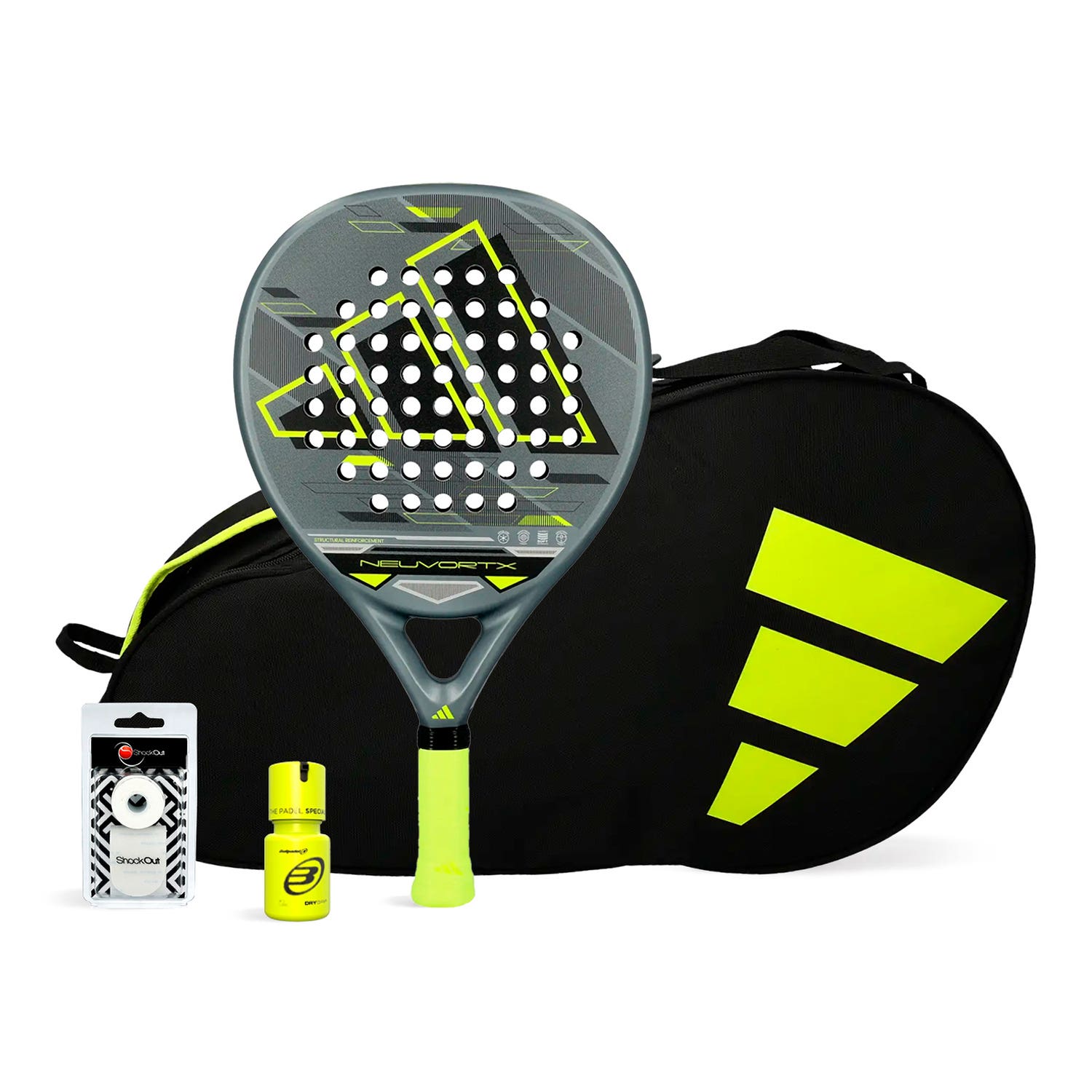 PACK ADIDAS NEUVORTX YELLOW PADELBAG CONTROL DRY GRIP
