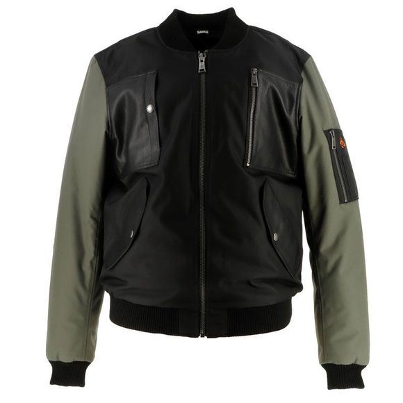 Helstons H-BOMB Motorcycle Jacket - Black / GreenRef: HS1204