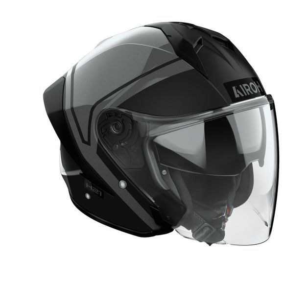 Casque jet Airoh H 21 - SQUARE - NoirRef : AR1520