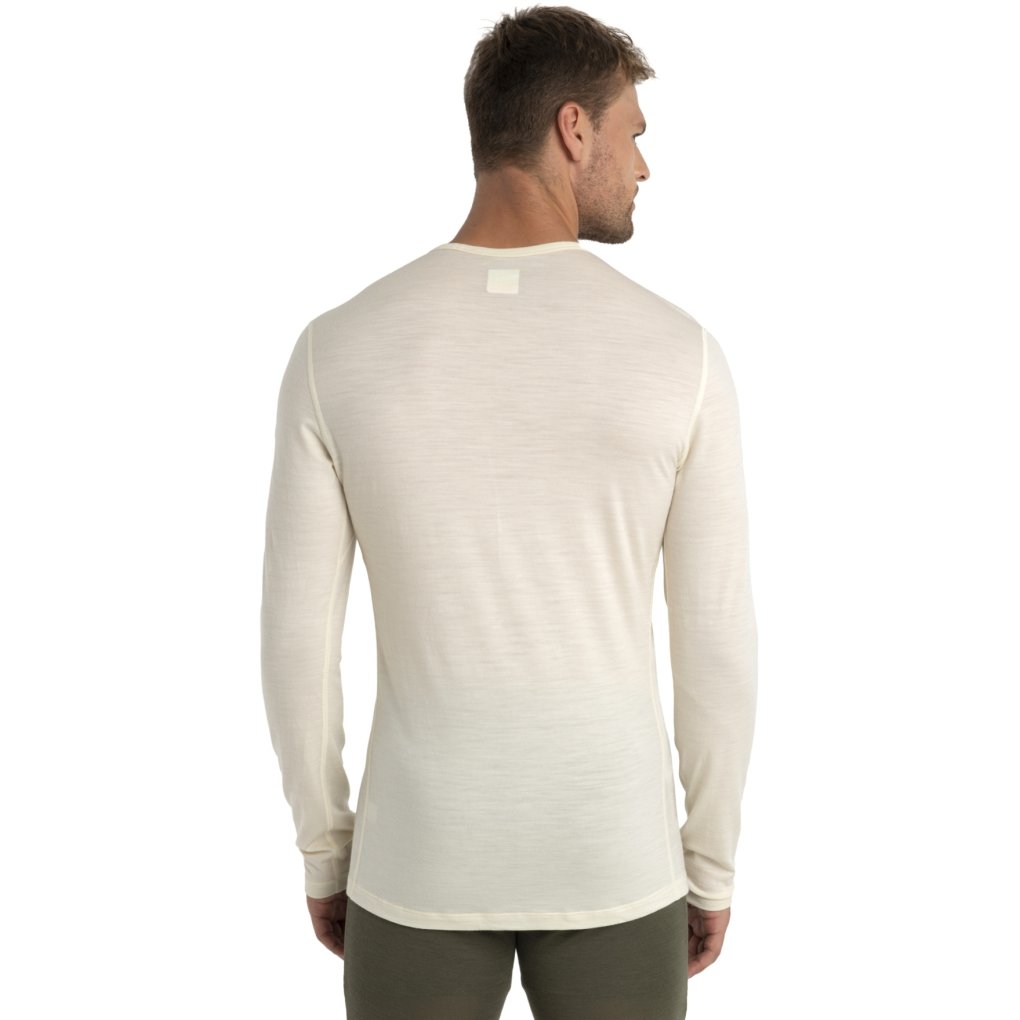 Icebreaker Merino 200 Oasis Long Sleeve Crewe Thermal Top Men - Undyed