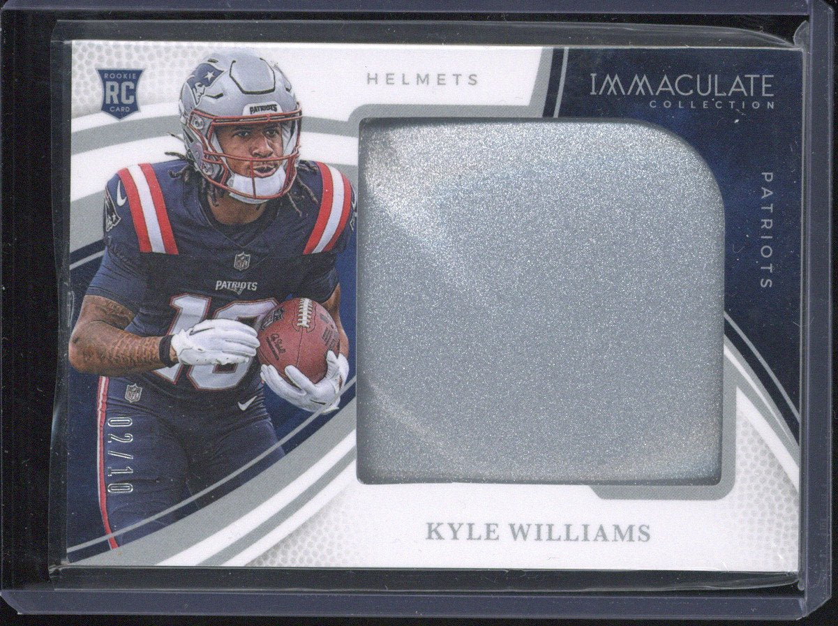 2025 Panini Immaculate Kyle Williams RC Helmet Relic /10 #RJL-KWS