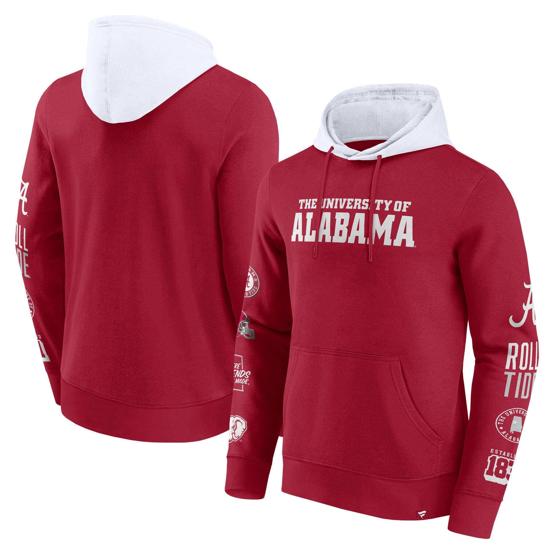 Alabama Crimson Tide Colorblock Badge NCAA Hoodie