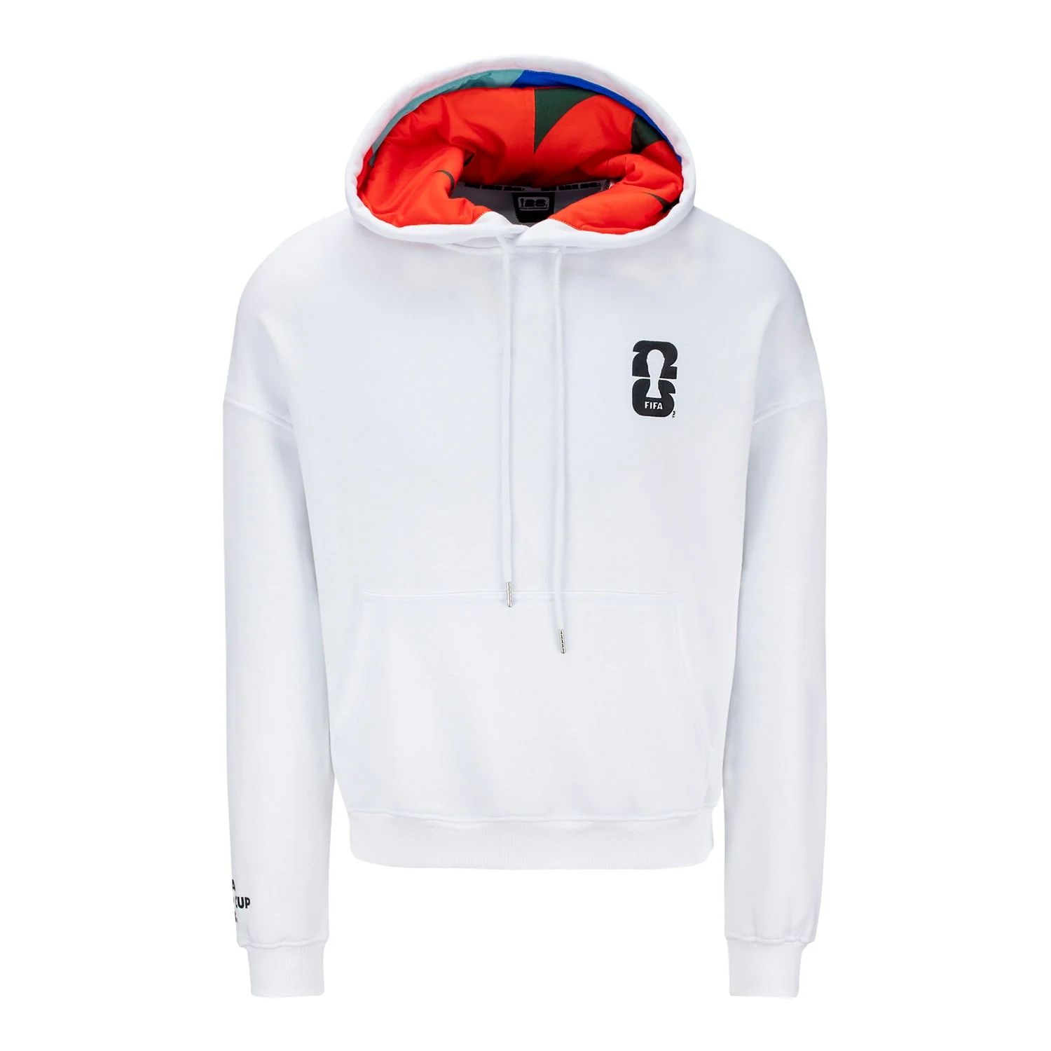 2026 Soccer Fan Collection Pattern White Hoodie - Unisex