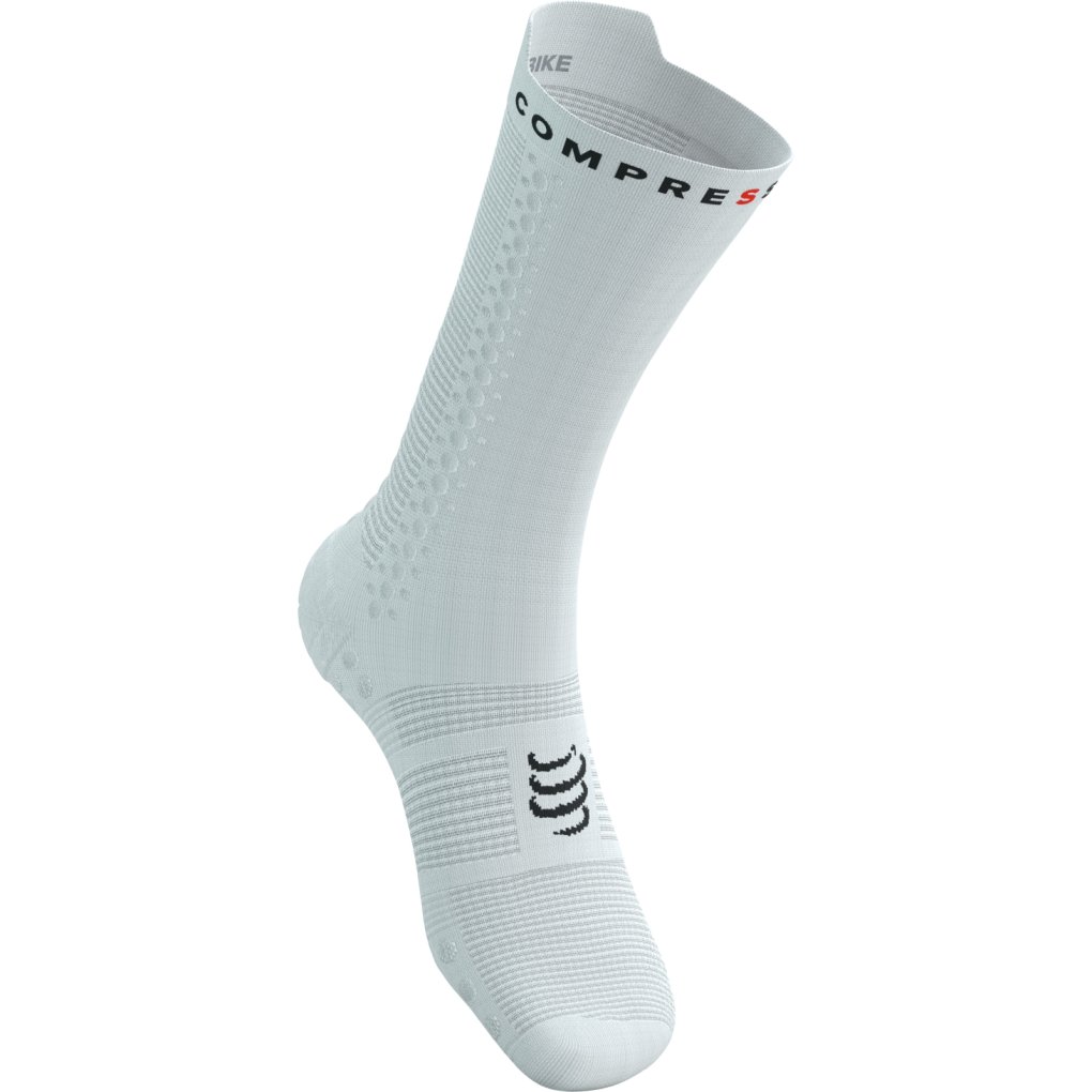 Compressport Pro Racing Compression Socks v4.0 Bike - white/black