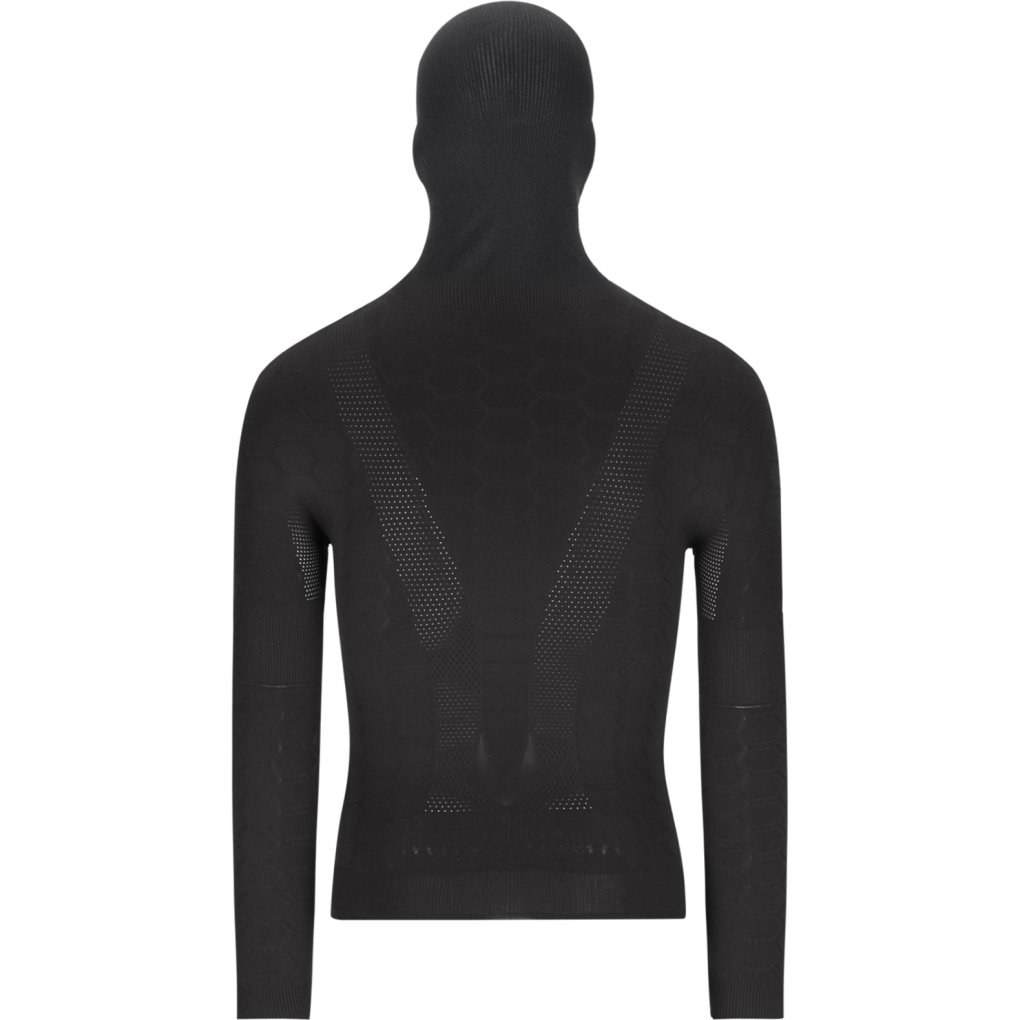 Q36.5 Base Layer 5 Plus Long Sleeve Hoodie Shirt Men - black