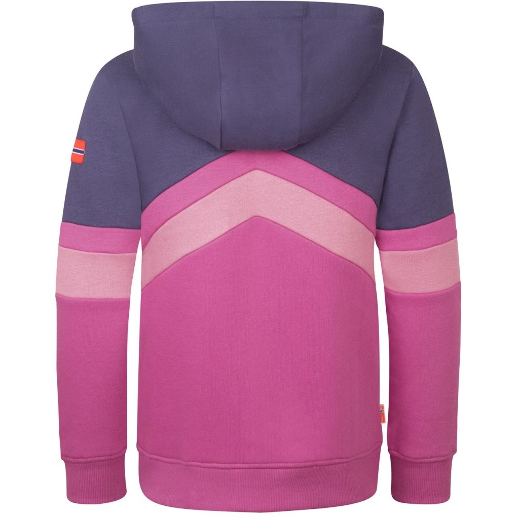 Trollkids Flekkefjord Jacket Girls - Mallow Pink/Wild Rose/Violet Blue