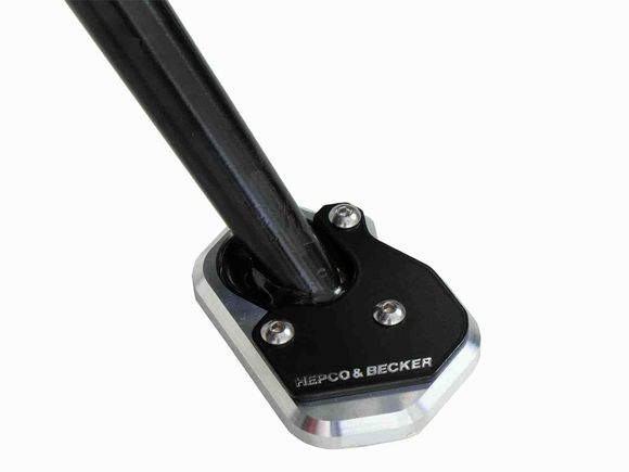 Hepco & Becker side stand extension - black/silverAPRILIA 1100 TUONO 1100 V4 FACTORY - 2021 - 2024Ref: Hbe02615A / 42117626 00 91